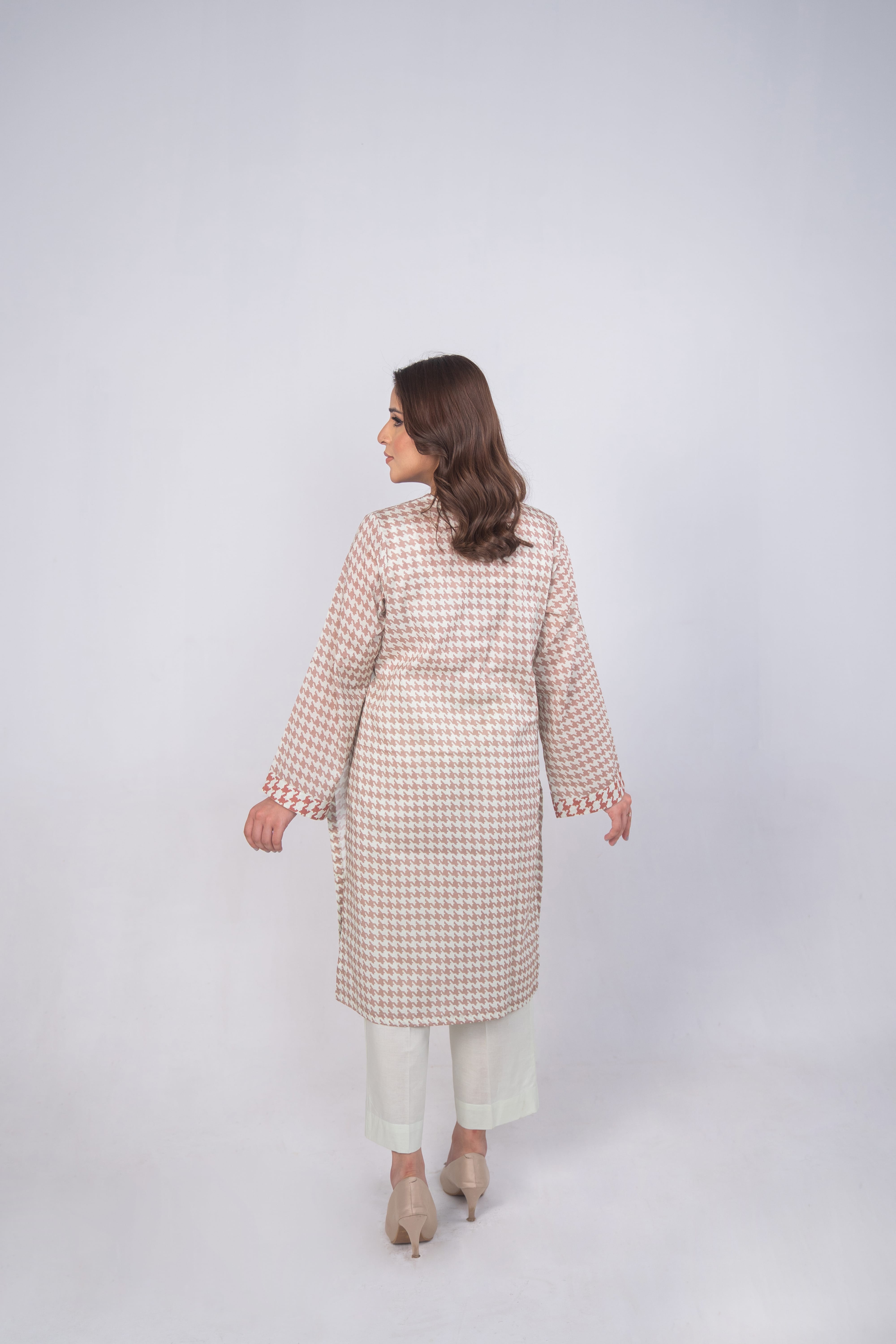 Tweed Weave Printed 2Pcs