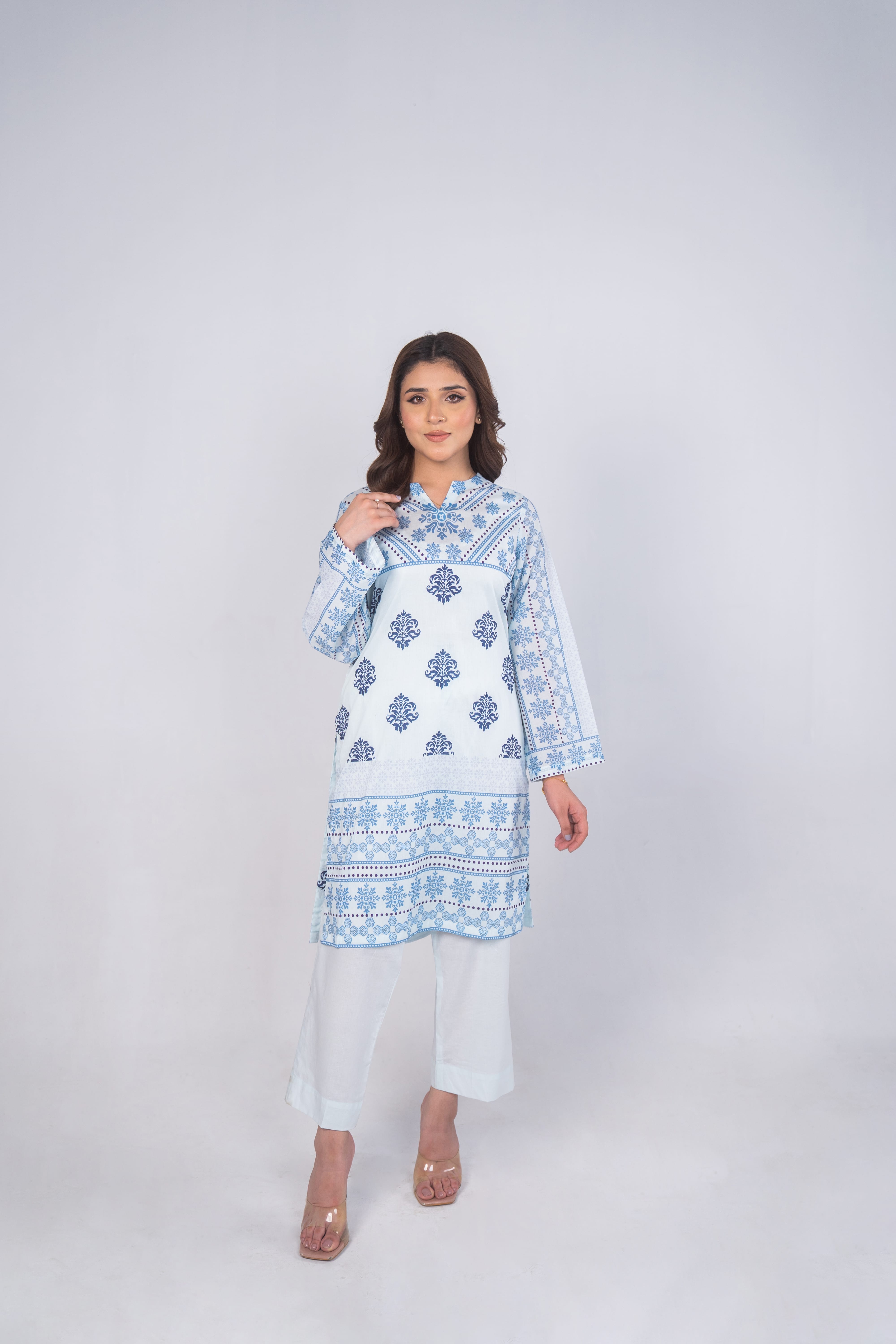 Blue Heritage Printed 2Pcs