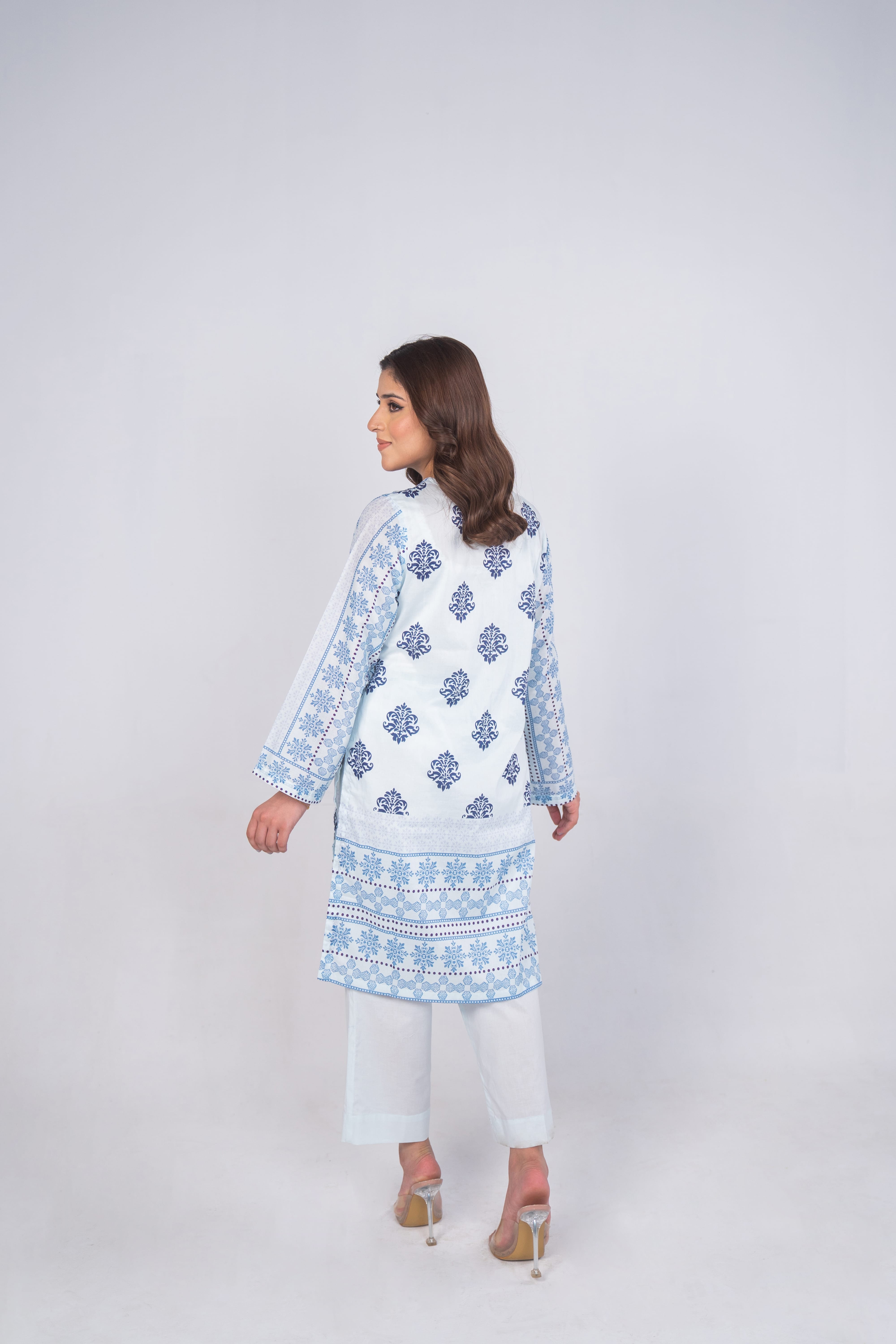 Blue Heritage Printed 2Pcs