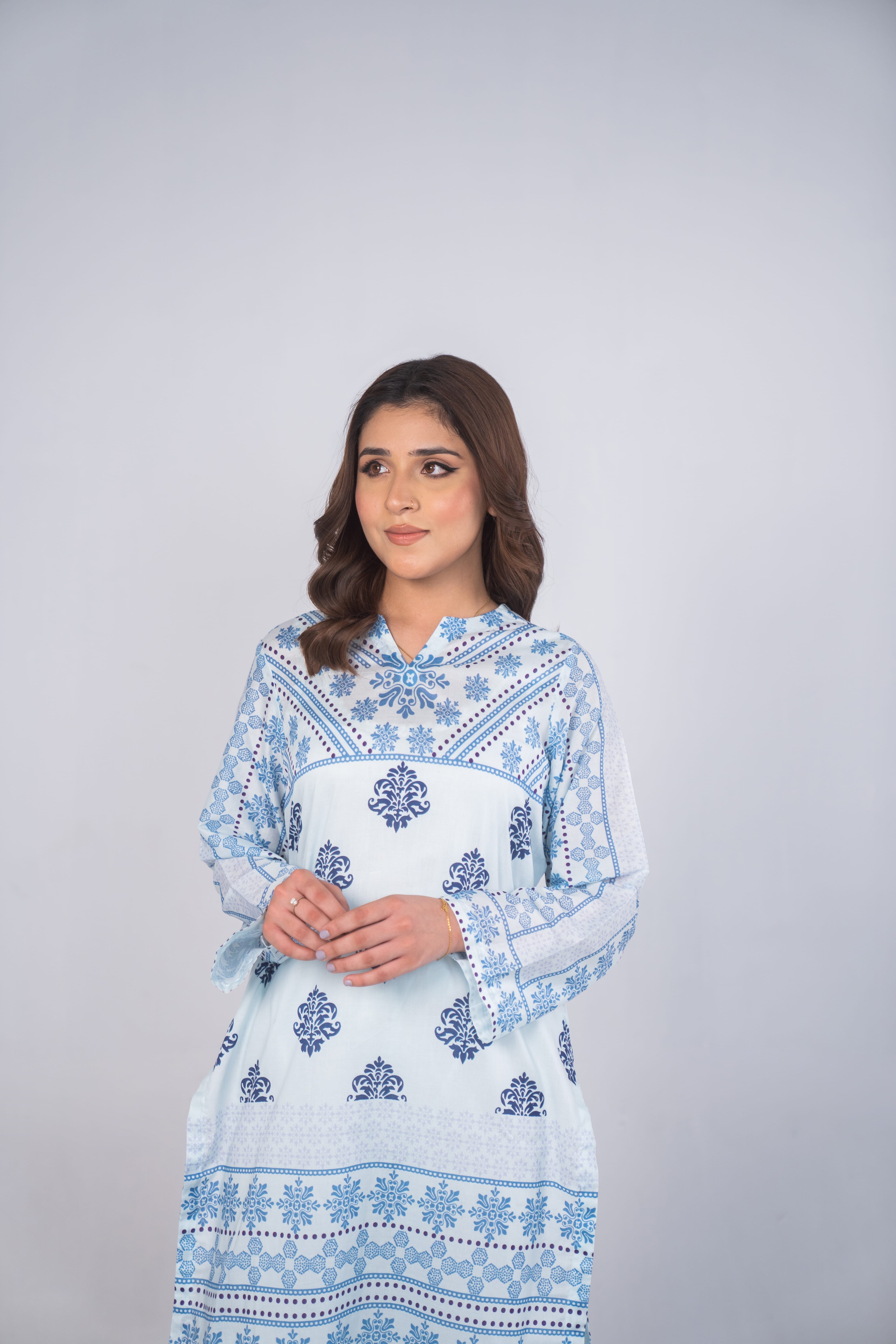 Blue Heritage Printed 2Pcs