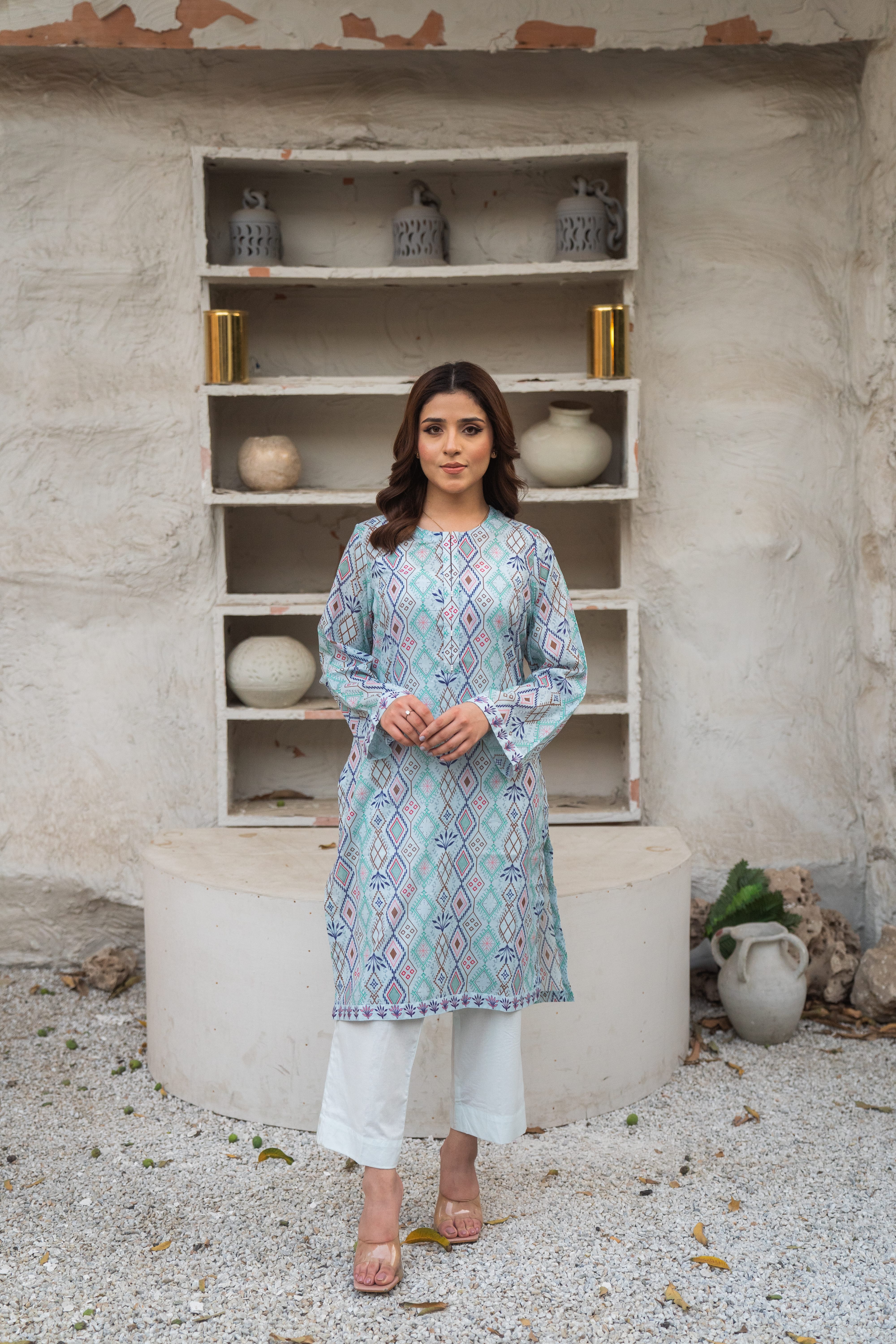 Diamond Drift Printed Shirt