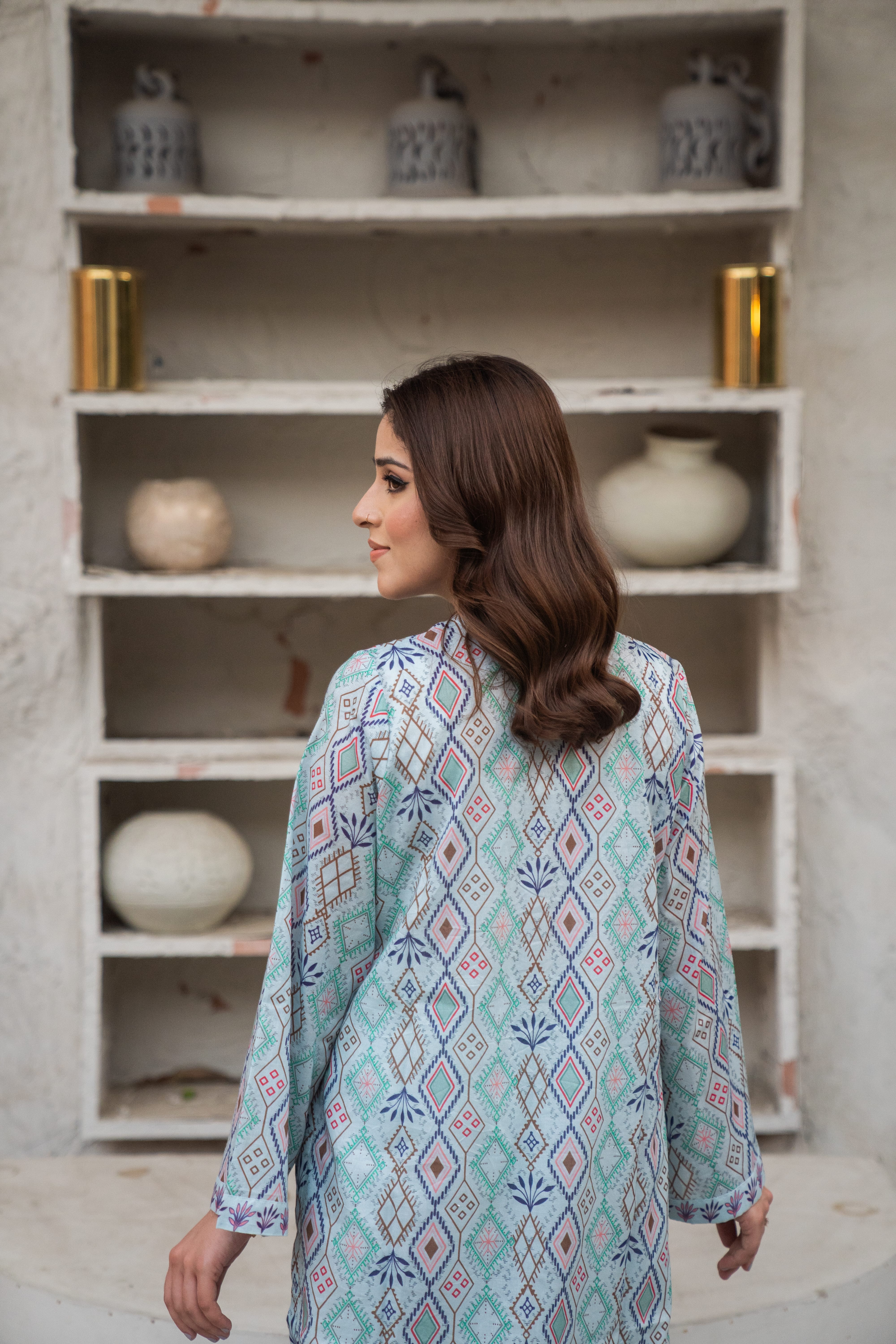 Diamond Drift Printed Shirt
