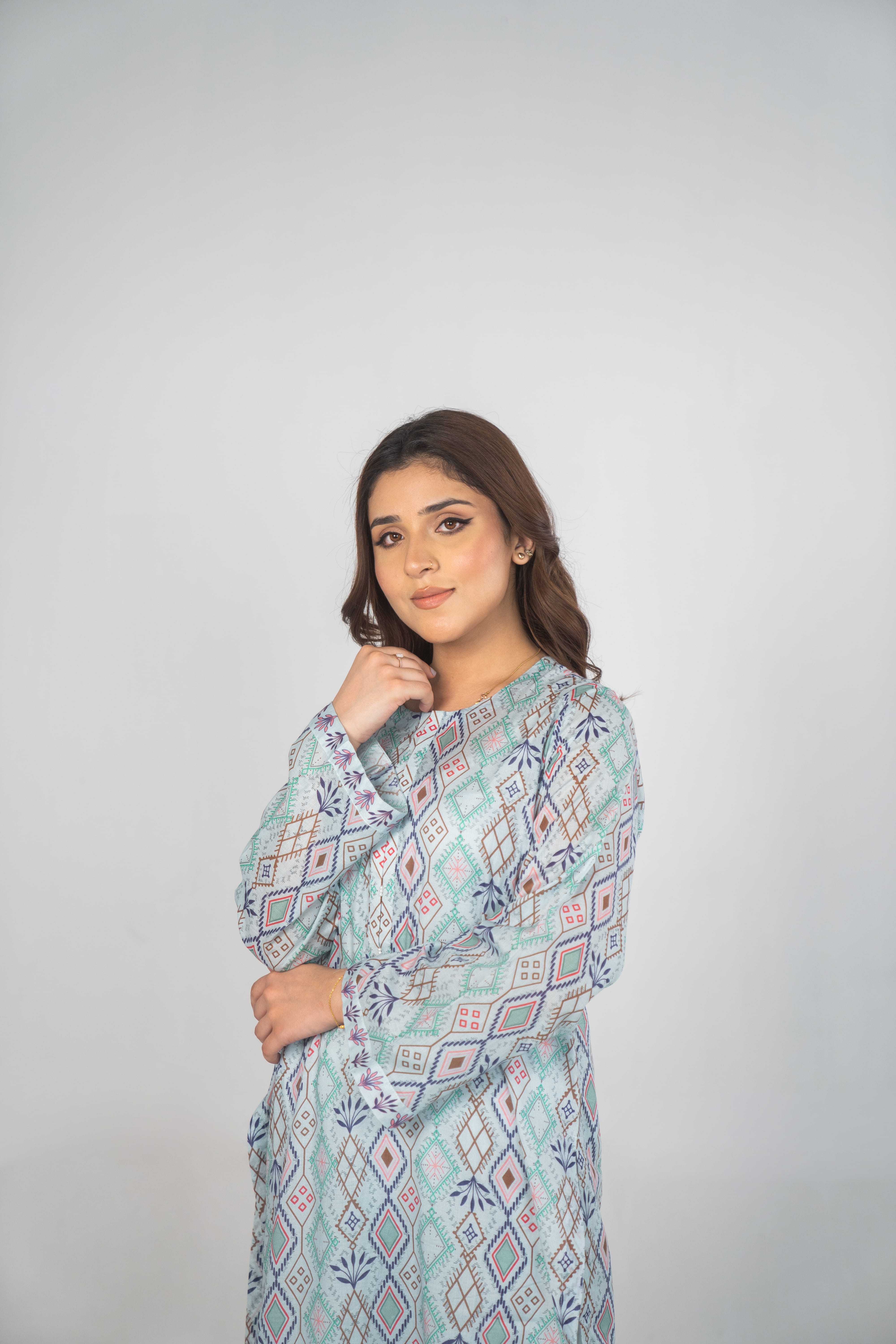 Diamond Drift Printed Shirt