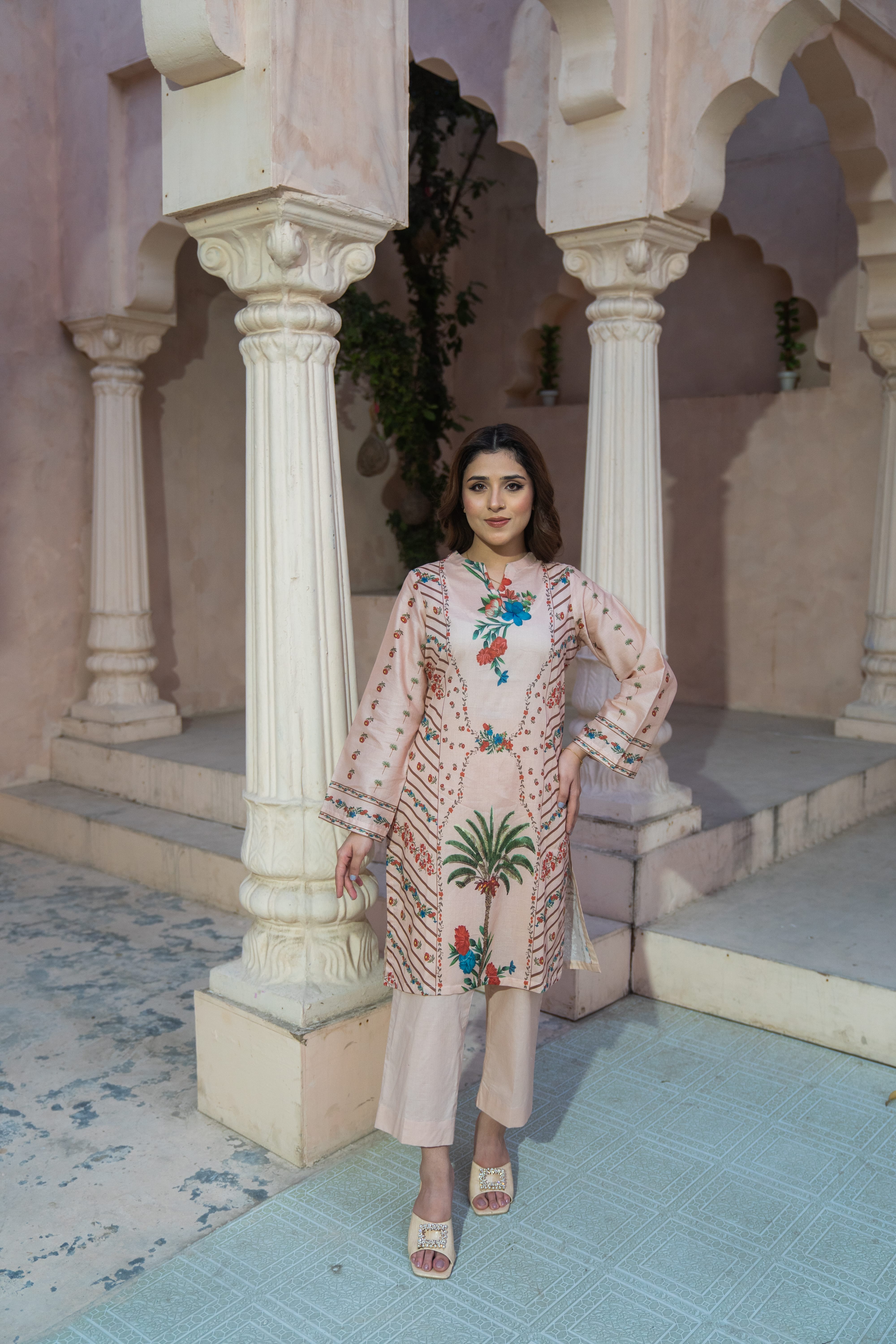 Desert Bloom Printed 2Pcs
