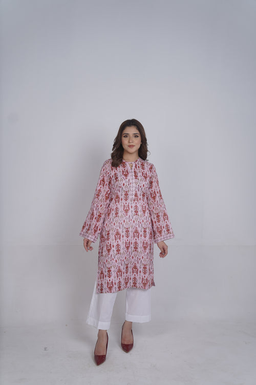 Ethnic Blossom Printed 2Pcs Hover