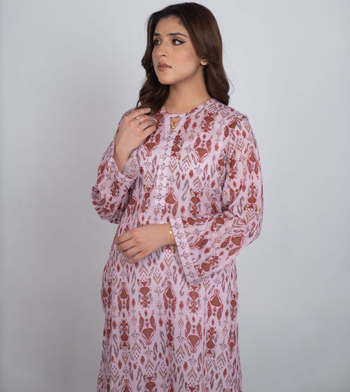 Ethnic Blossom Printed 2Pcs Hover