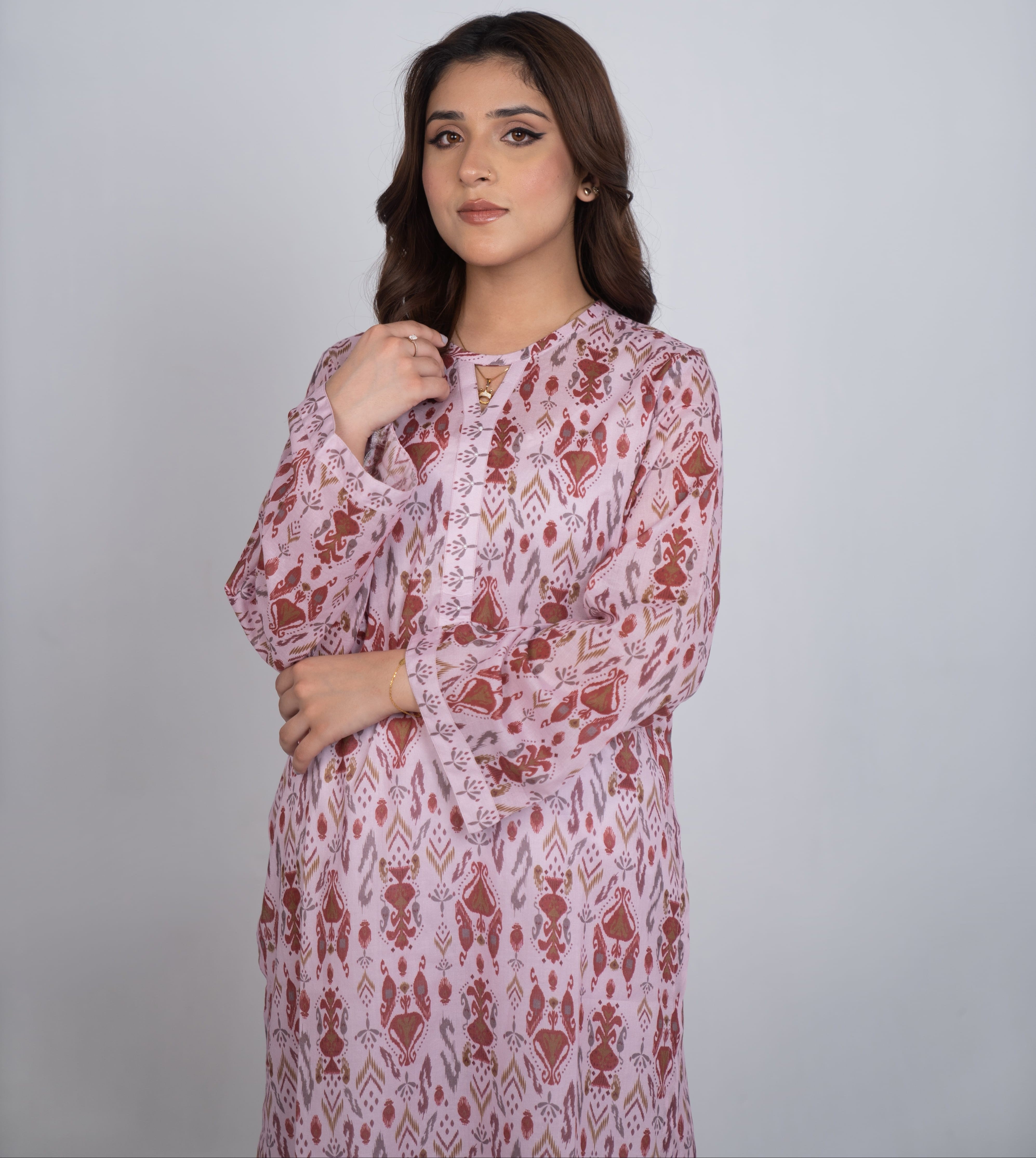 Ethnic Blossom Printed Shirt
