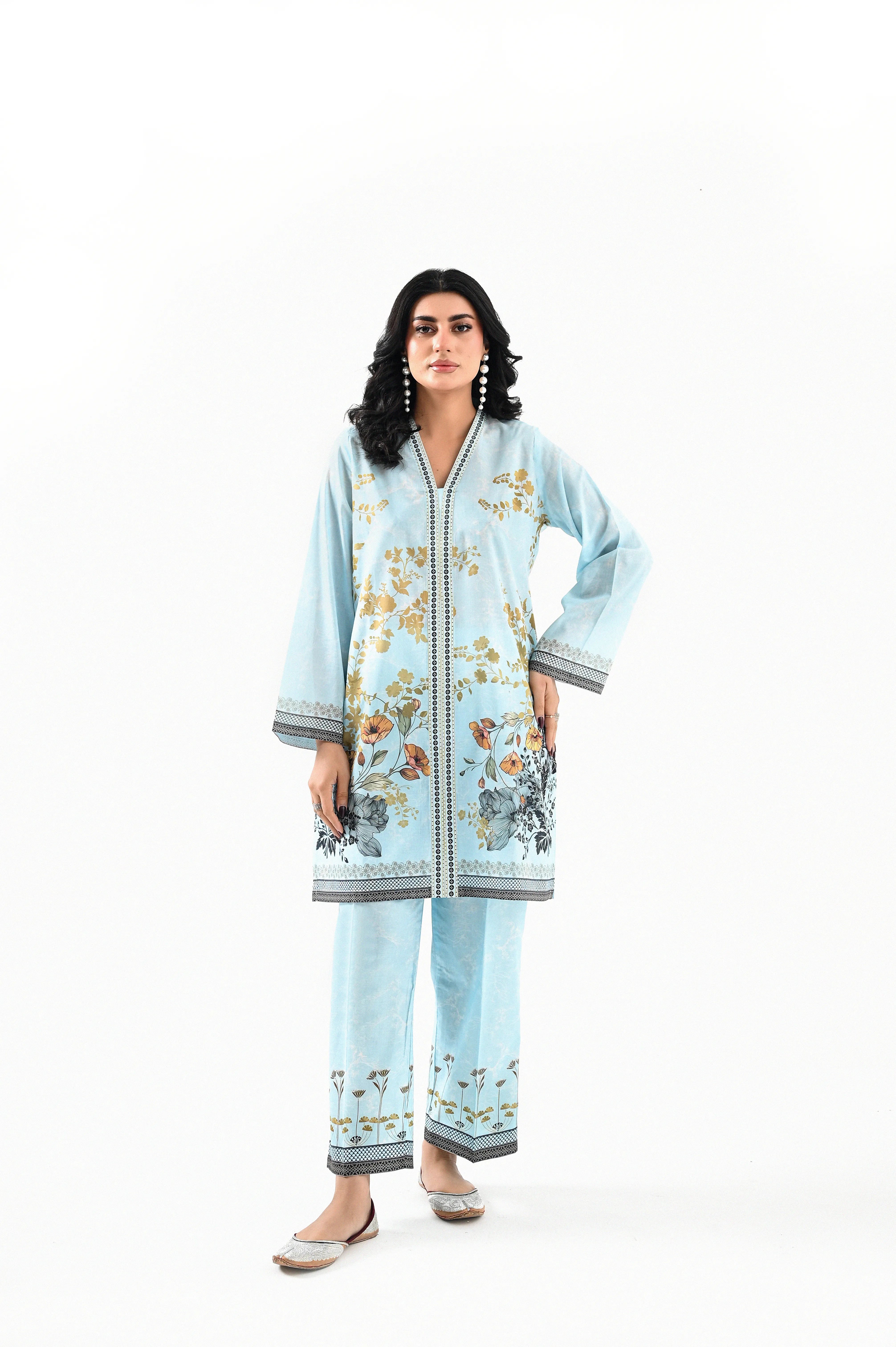 Floral Skies Printed Co-Ord Set