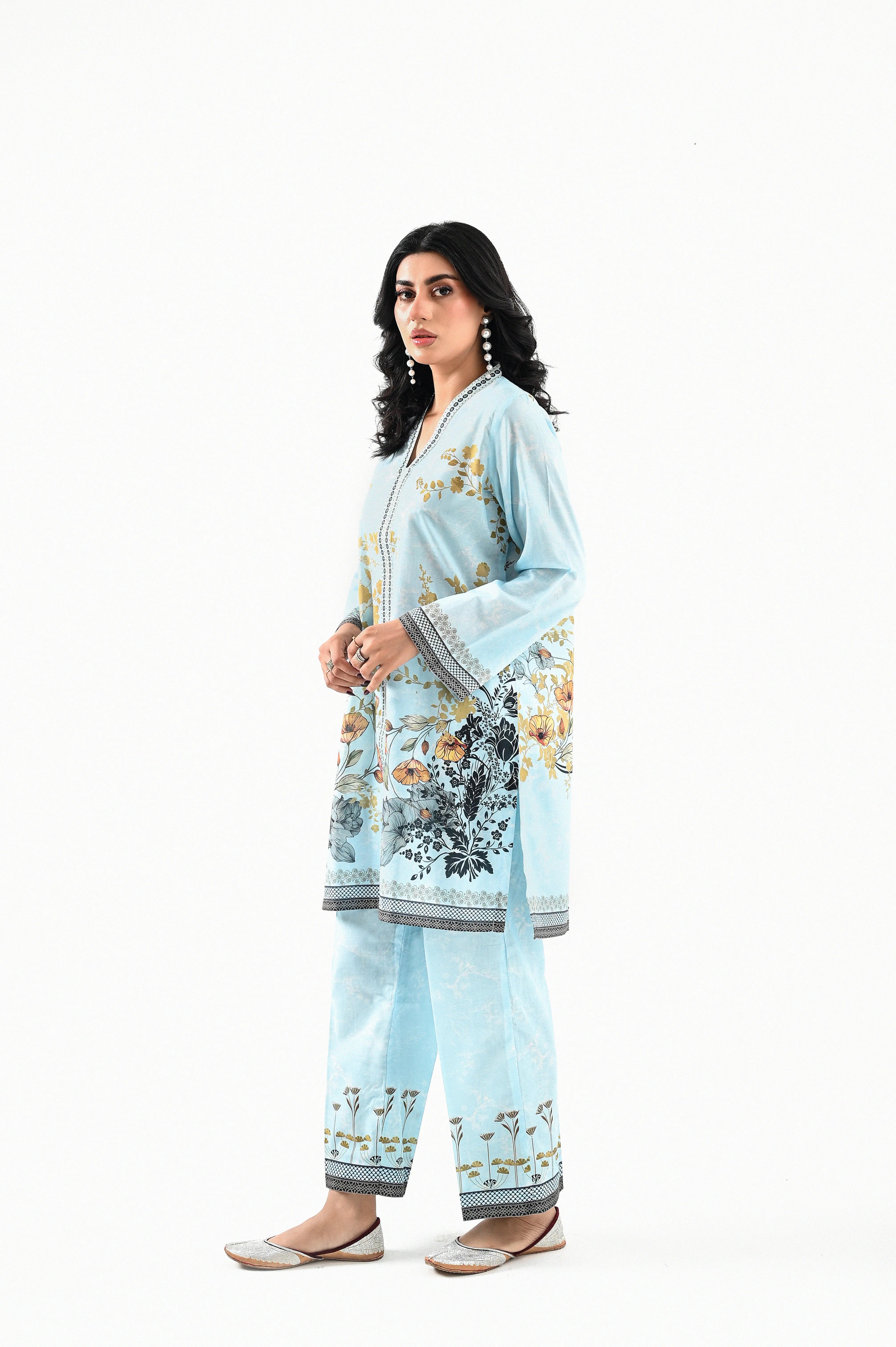 Floral Skies Printed Co-Ord Set