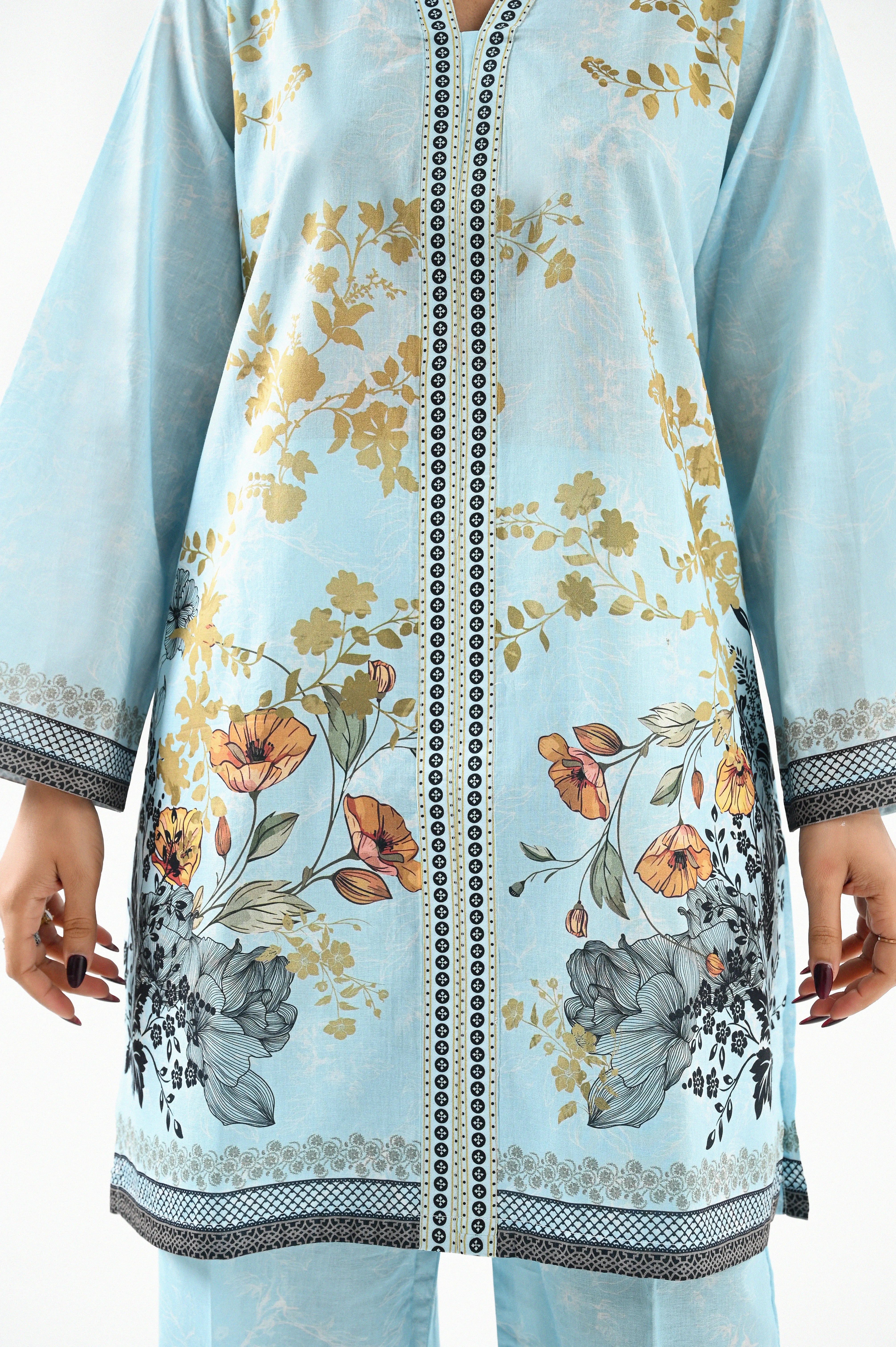 Floral Skies Printed Co-Ord Set