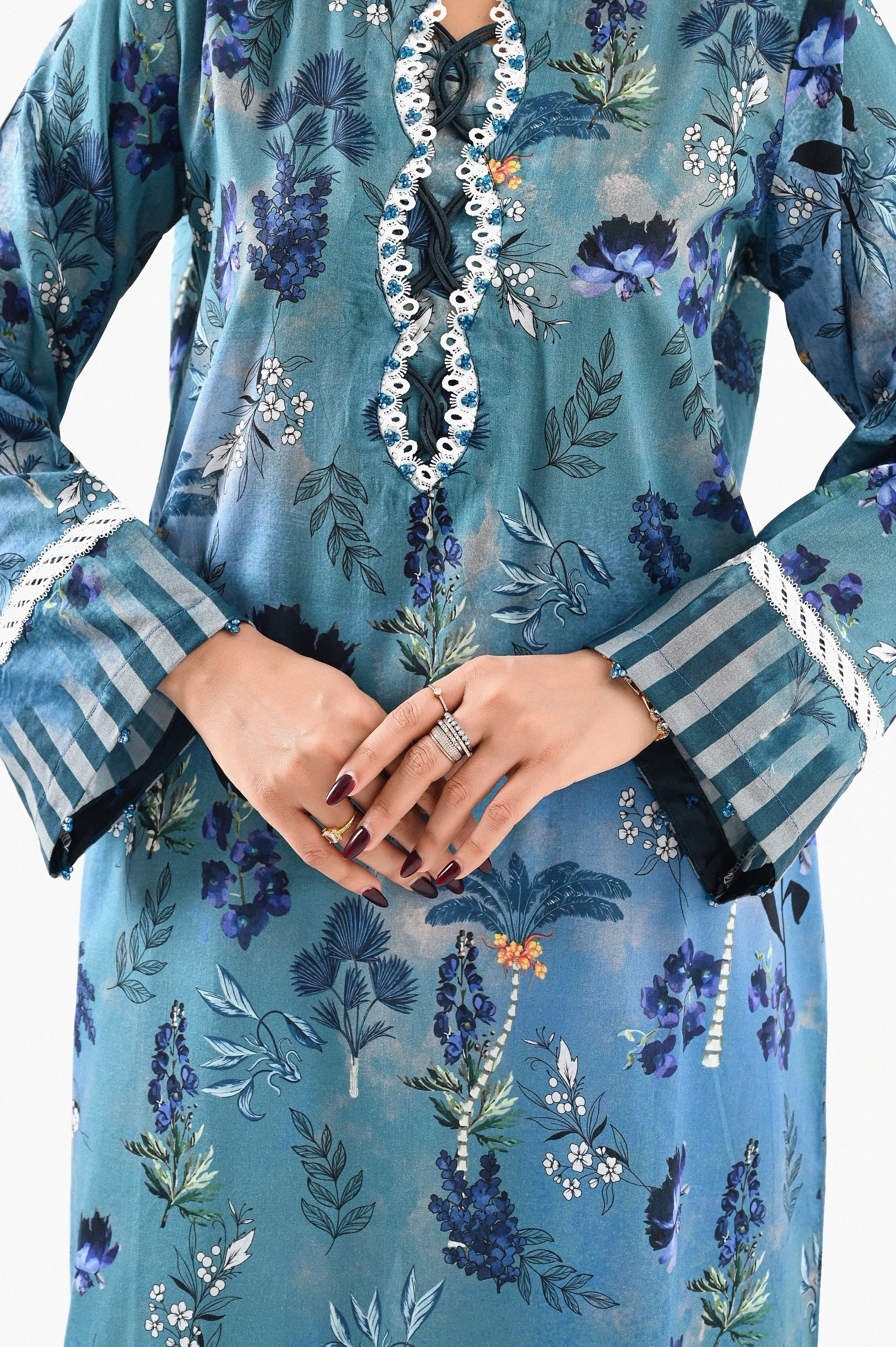 Blue Reverie Printed Shirt